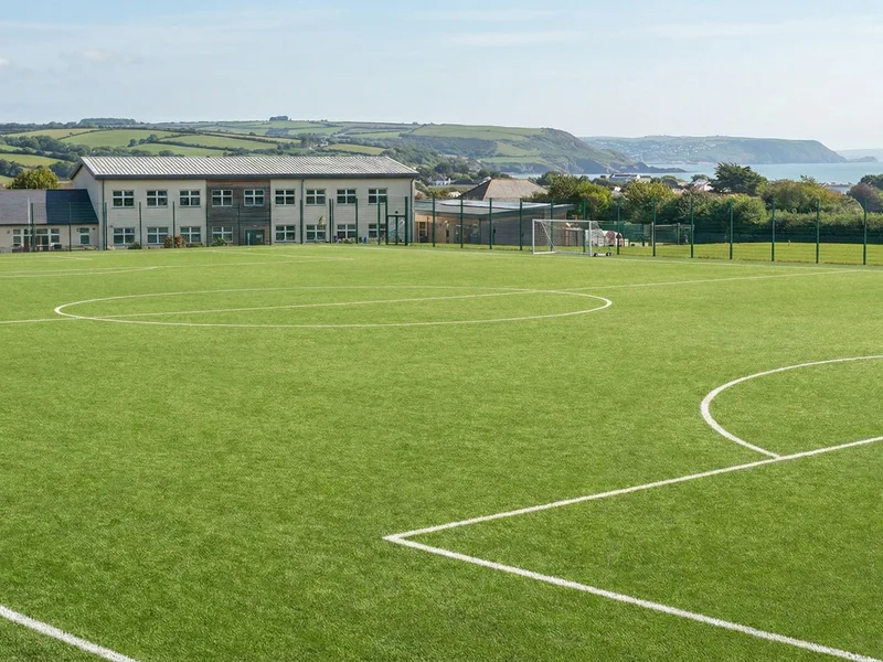 School turfing in Devon